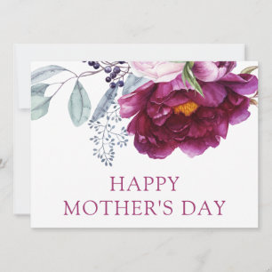 Elegant Mother's Day Watercolor Floral