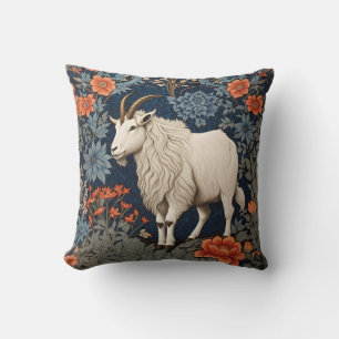 Elegant Mountain Goat William Morris Inspired  Cushion