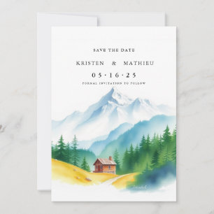 Elegant Mountain Save The Date