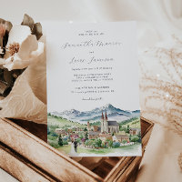 Elegant Mountain Village Town | Wedding