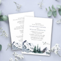 Elegant Mountains Forest Wedding All in One