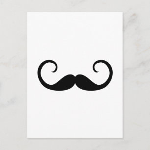 Elegant Moustache Postcard