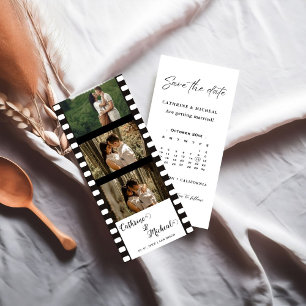 Elegant Movie Wedding Photo booth strip frame Save The Date