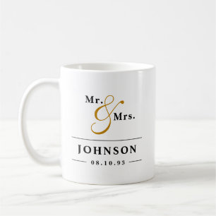 Elegant Mr and Mrs - Married Couples Coffee Mug