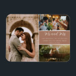 Elegant Mr and Mrs Thank You Photo Collage Magnet<br><div class="desc">Elegant wedding Mr and Mrs design wedding thank you magnets featuring three of your favourite wedding photos. Show your family and friends your appreciation for being a part of your wedding celebration with one of these beautiful keepsakes.</div>