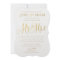 Elegant Mr & Mrs Gold Typography Wedding Invite