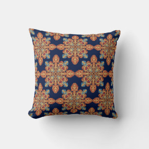 Elegant Multi-Coloured Floral Pattern Cushion