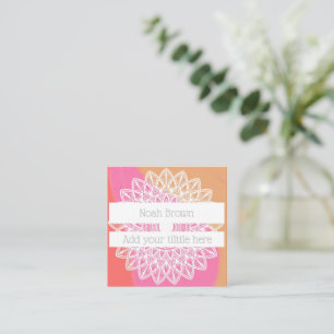 Elegant multicolor Mandala Logo Business Card