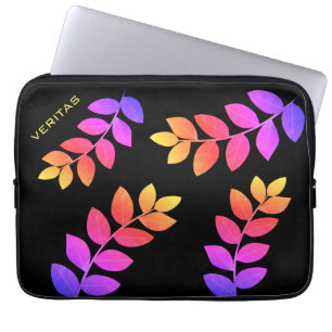 Elegant Multicolored Bay Leaves Laptop Sleeve