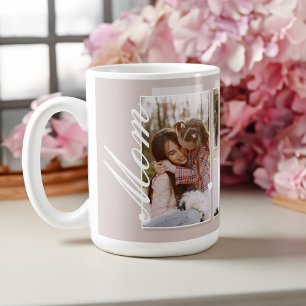 Elegant Mum Script Snapshot Mother's Day Photo Coffee Mug