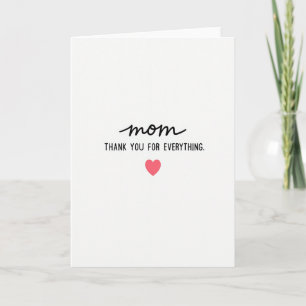 Elegant Mum Thank You Card