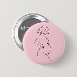 Elegant Mum-to-Be Baby Shower Favour Pin