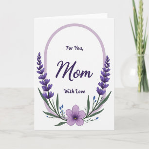 Elegant Mum With Love Art Card