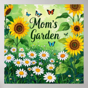 Elegant Mum's flower floral garden  Poster