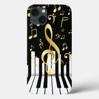 Elegant Music Note Luxury piano keys