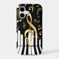 Elegant Music Note piano keys