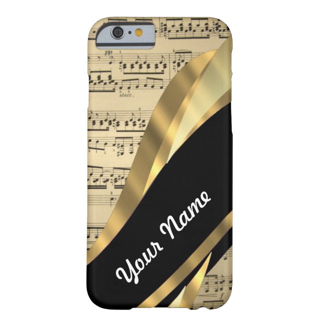 Elegant music sheet Case-Mate iPhone case (Back)