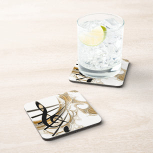 Elegant Musical Note Coaster
