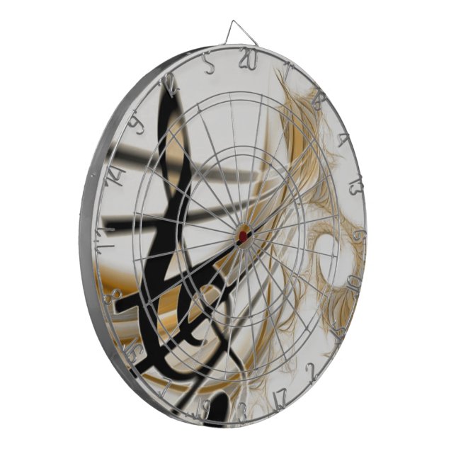 Elegant Musical Note Dartboard (Front Left)