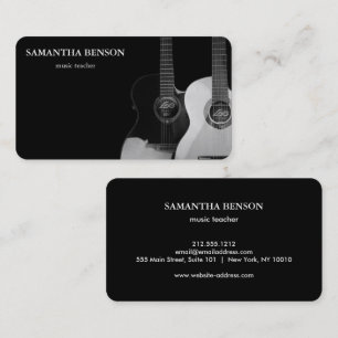 Elegant Musician  Business Card