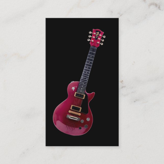 Elegant Musician  Business Card (Front)