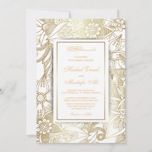 Elegant muslim wedding invitations