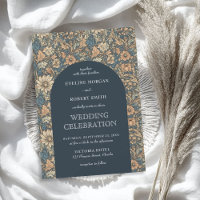 Elegant muted pastel colours floral Art Nouveau