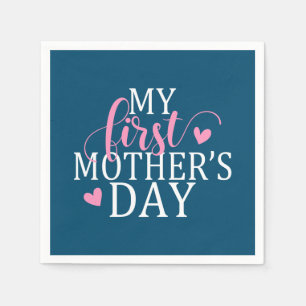 Elegant My First Mother's Day Paper Napkin