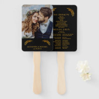 Elegant Mystical Black Gold Clouds Moon Wedding