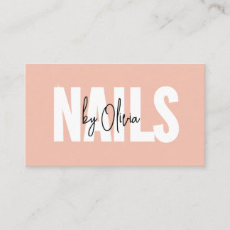 Elegant Nail Salon Business Card Template | Minima