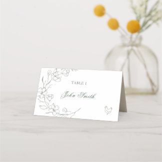 Elegant Name Food Card