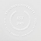 Elegant Name Initial Classic Family Return Address