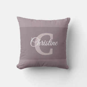 Elegant Name Monogram Initial Letter C Hand Script Cushion