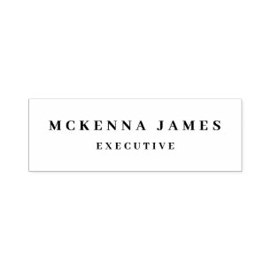 Elegant Name Stamp Custom Self Inking Stamp