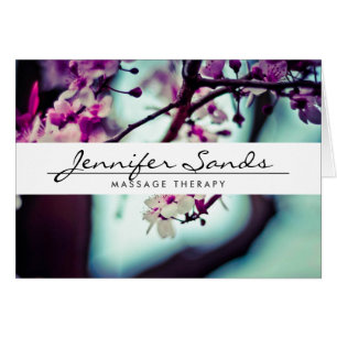 ELEGANT NAME with CHERRY BLOSSOMS Folded Card
