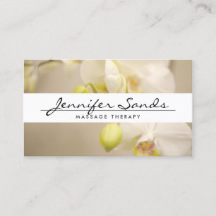 ELEGANT NAME with ORCHIDS Business Card