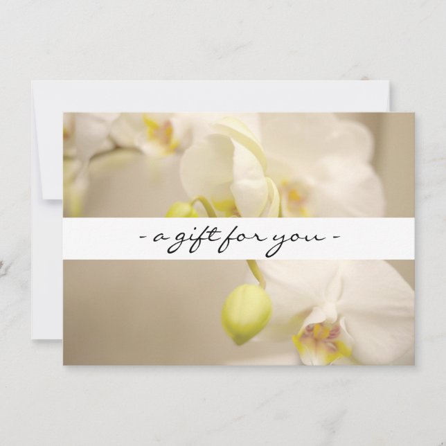 ELEGANT NAME with ORCHIDS Gift Certificate (Front)