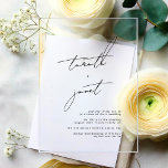 Elegant NAMES | Stylish Black & White Wedding Acrylic Invitations<br><div class="desc">Link Here To See Zazzle Review This Product https://www.youtube.com/watch?v=R1R26IzwDDg ***this design is part of a collection*** _______________________ this design template is fully editable and customisable by you the customer - click personalise further button if you wish to move, add, delete, or make significant changes to the design _______________________ *if you...</div>