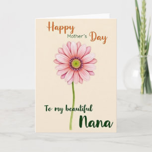 Elegant Nanas Day Flower Card