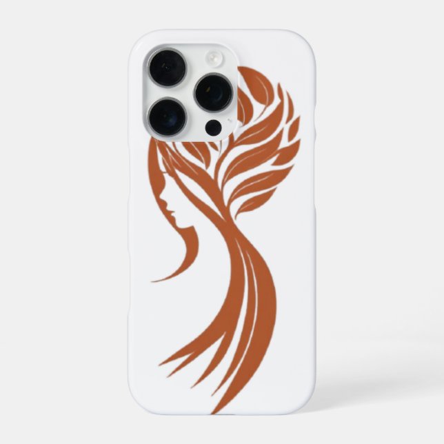 Elegant Nature-Inspired Feminine Art Design iPhone Case (Back)