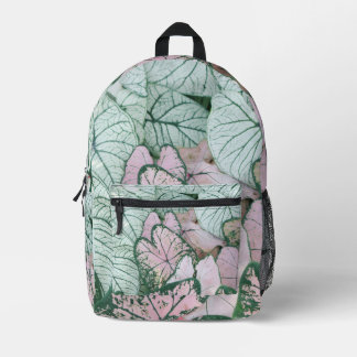 Elegant Nature-Inspired Garden Leaf Daily Bookbag Printed Backpack