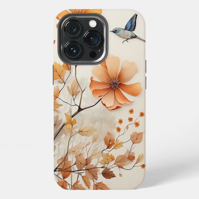 Elegant Nature-Inspired iPhone Case (Back)