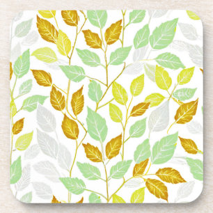 Elegant Nature-Inspired Leaf Design Coaster