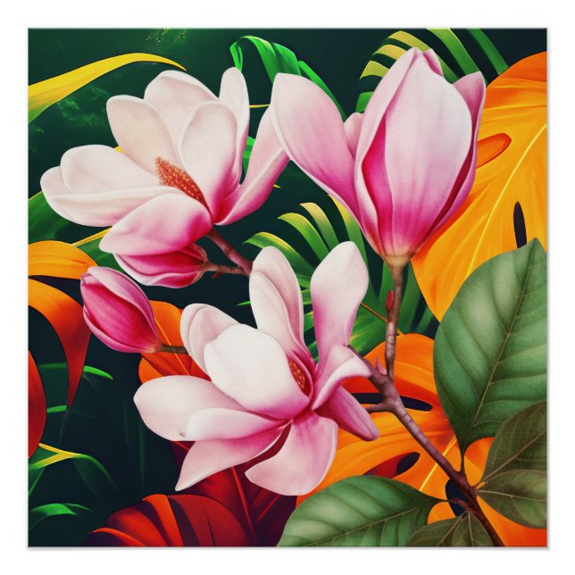 ELEGANT NATURE PLANT FLOWER POSTER (Front)