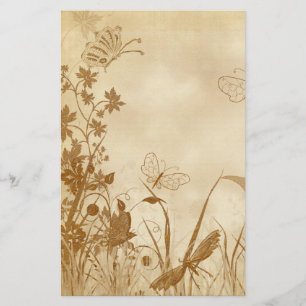 Elegant Nature Themed Vintage Stationery (12)
