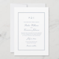 Elegant Nautical Dusty Blue Anchor Wedding