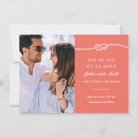Elegant Nautical Knot Save the Date