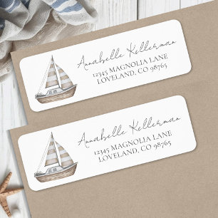 Elegant Nautical Return Address Label