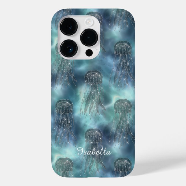 Elegant Nautical Sparkle Blue Case-Mate iPhone Case (Back)