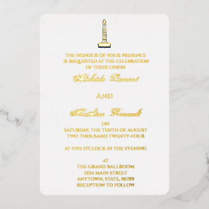 Elegant Nautical Wedding Lighthouse - Navy Blue,